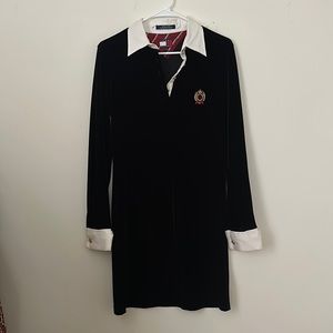 90s Tommy Hilfiger Velvet mini dress